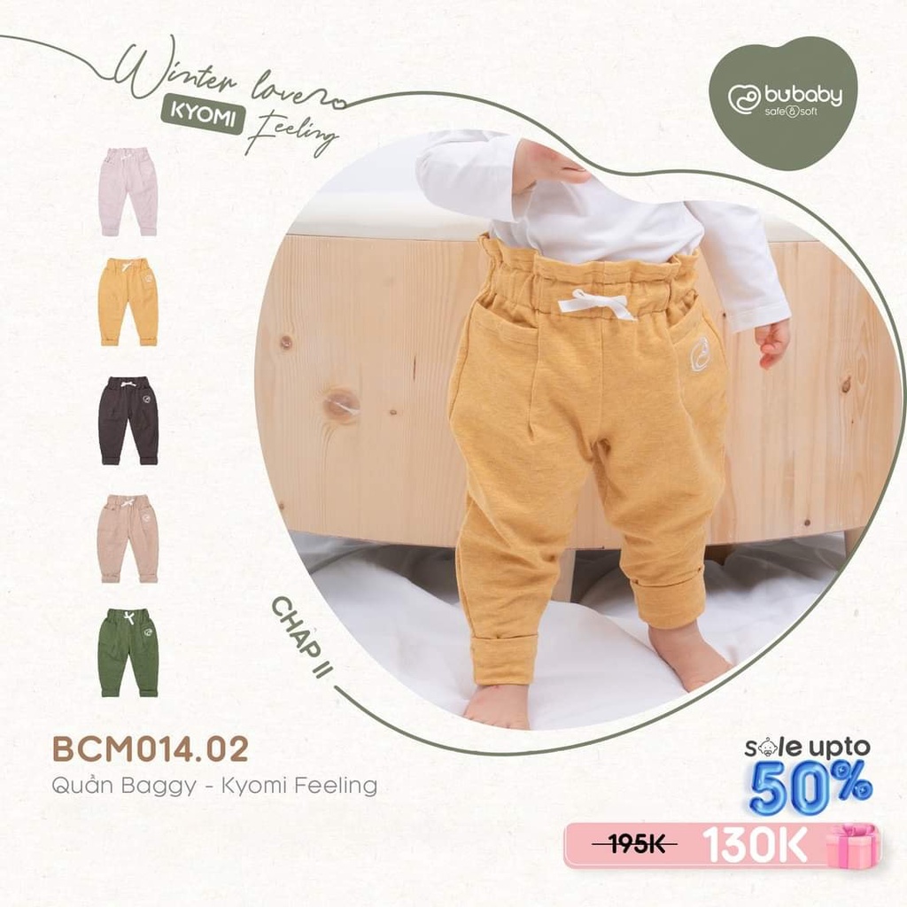 [CHÍNH HÃNG] Quần baggy trơn trẻ em Kyomi Feeling BCM014.02 Bu