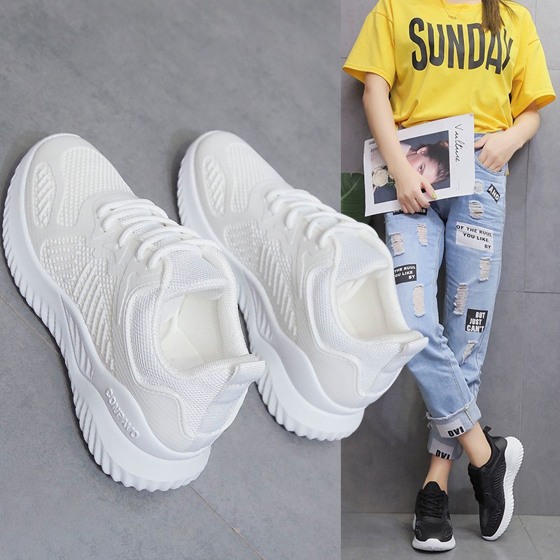 Giày Thể Thao Nữ Thoáng Khí Thời Trang 2021