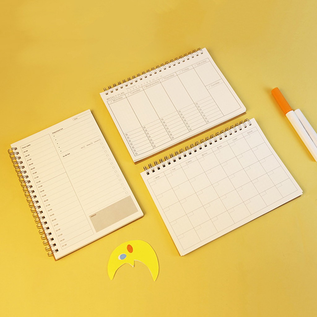 Sổ tay ghi chú hàng tuần/tháng/ngày họa tiết dễ thương tiện lợi