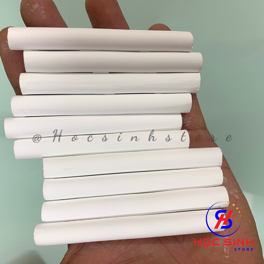Hộp 10 Cây Phấn Trắng Không Bụi MIC - Học Sinh Store
