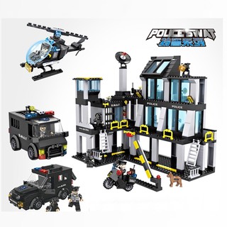 Bộ lắp ráp Lego trụ sở cảnh sát SWAT lớn