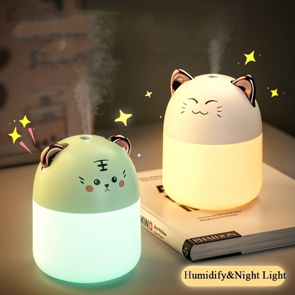 Máy Phun Sương Tạo Ẩm Không Khí Có Đèn Nhiều Màu Sắc Để Bàn Mới