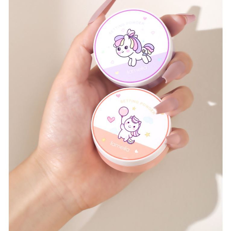 Phấn Phủ Kiềm Dầu Dạng Bột Lameila Angel Horse Setting Powder