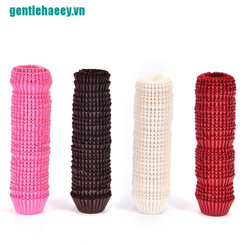 Ee☌Set 500 Giấy Lót Bánh Cupcake Nhiều Màu Sắc Tiện Dụng
