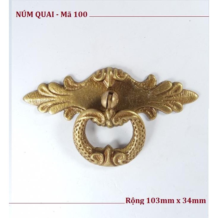 Tay quai N99 đồng nguyên chất, tay quai lắp tủ quần áo, tủ trang trí, kệ tivi vô cùng đẹp, sang và chất