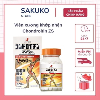 Viên uống hỗ trợ xương khớp nhện Zs Chondroitin Nhật Bản 270 Viên
