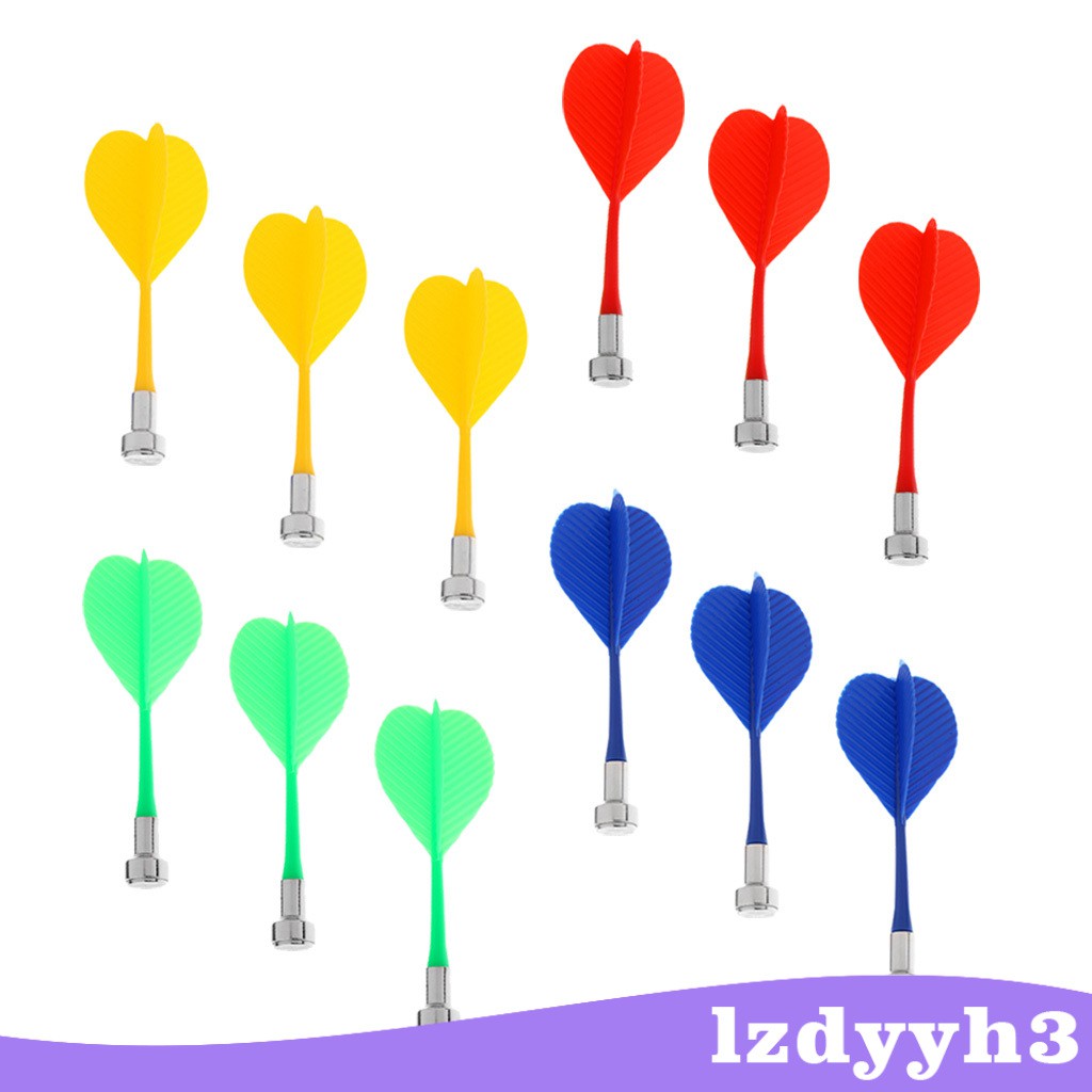 Bộ 12 Phi Tiêu Nam Châm Thay Thế Đầy Màu Sắc Lzdyyh3