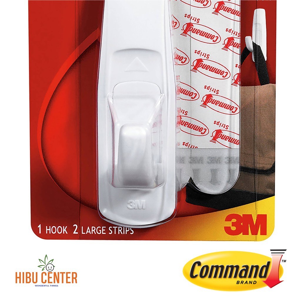 Móc Treo Kiểu Vuông 2kg Vỉ 1 Cái Command 3M 17003B – Siêu Dính, Bền Chắc, Dễ Dàng Tháo Gỡ - Hàng Chính Hãng - HIBUCENTER