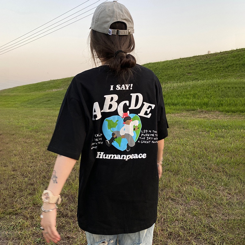 NRVP Áo Thun Cổ Tròn Oversize Thời Trang Hàn Quốc 2022 Cho Nữ