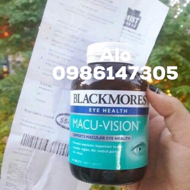 VIÊN BỔ MĂT BLACKMORES MACU-VISION 125 VIÊN (ÚC)