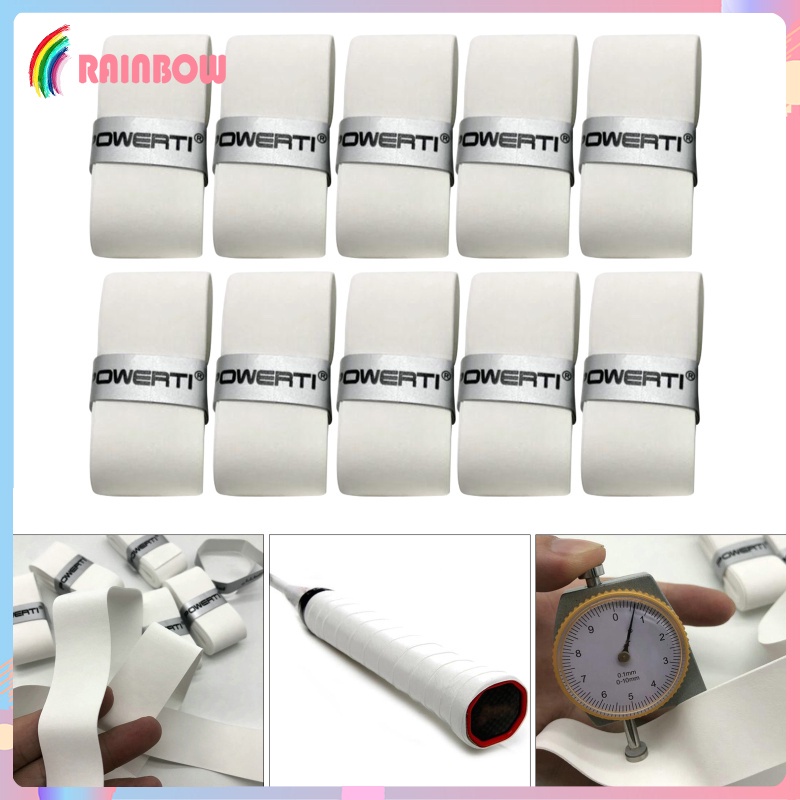 10 Băng Quấn Cán Vợt Tennis Thấm Hút Mồ Hôi