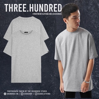 Áo Thun Basic Xám Chất Liệu Cotton Thoáng Mát