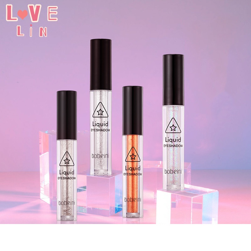 【lovelin】 Phấn Mắt Dạng Lỏng Một Giọt Nước Có Kim Tuyến Tơ Tằm Ánh Ngọc Trai Phân Cực Làm Sáng Da Đơn Sắc