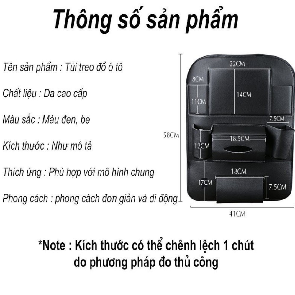Túi treo đồ , túi treo đồ để sau lưng ghế ô tô tiện lợi đa năng ATILA SHOP