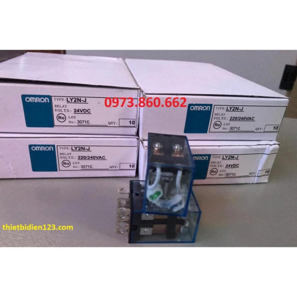 Rơ le trung gian omron 8 chân 10A - LY2N-J - relay kiếng công suất lớn