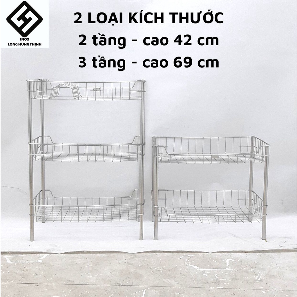 Kệ chén đĩa INOX láp (30x50) 2 tầng, 3 tầng, có sóng đĩa, kệ để tô chén bát đĩa phòng bếp, kệ bếp tiện lợi,tặng nút chân