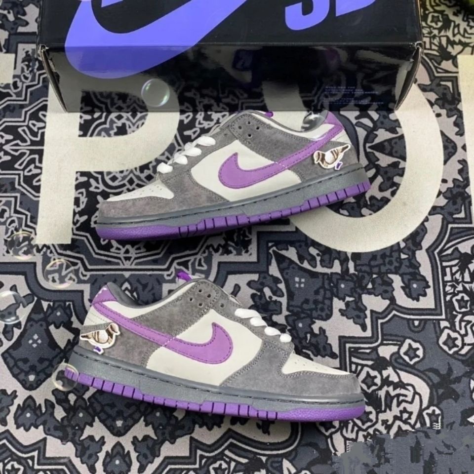 2021 mới SB Dunk ngôi sao bồ câu màu tím với cùng một đôi giày nam và nữ cổ thấp phù hợp với tất cả các trang phục thể t
