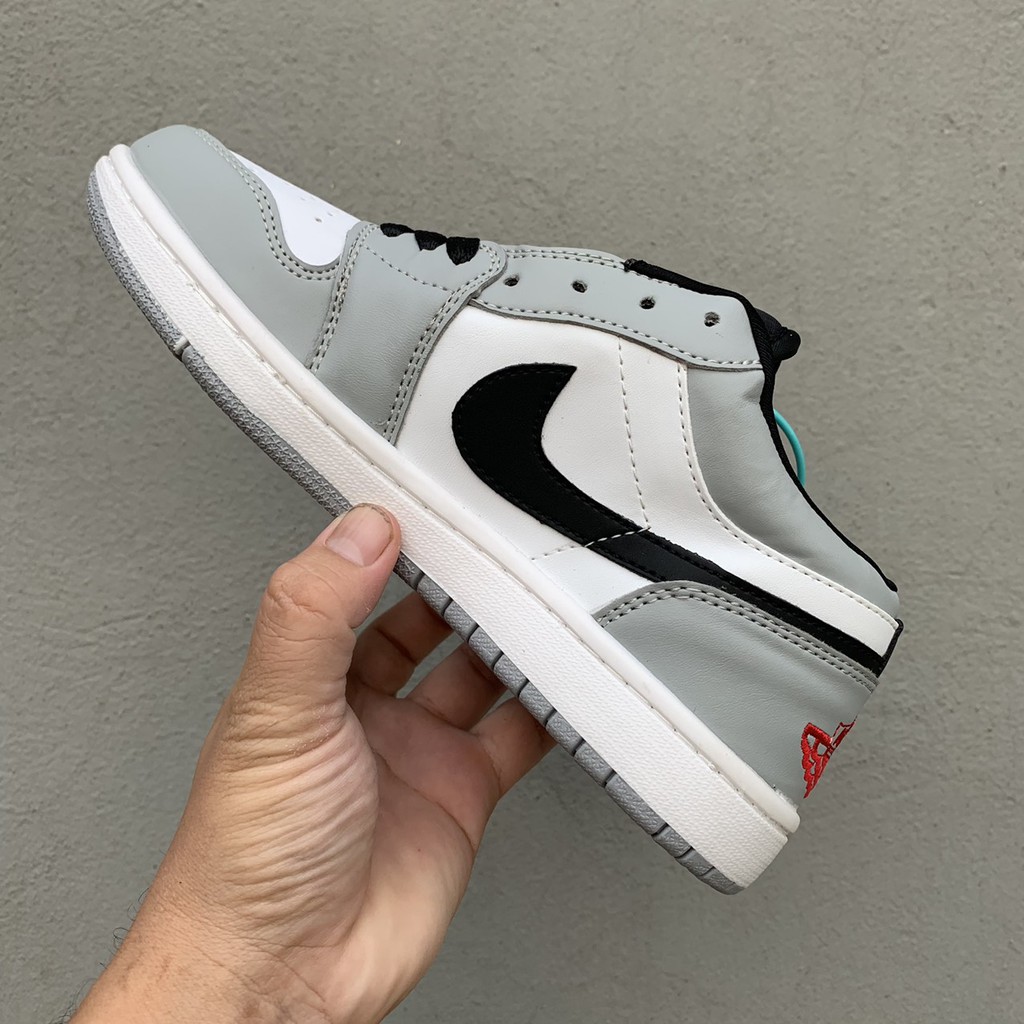 Giày JD1 thể thao sneaker nam nữ JORDAN 1 xám cổ thấp Hot trend