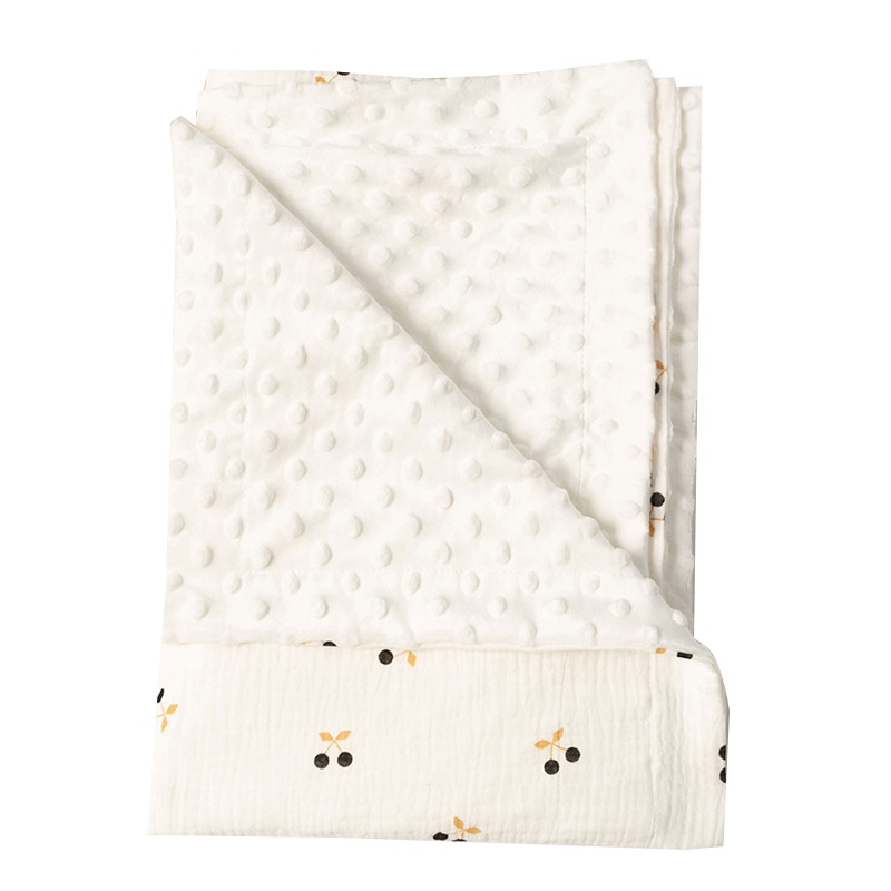 Chăn Cotton Lông Cừu Mềm Mại In Họa Tiết Động Vật Cho Bé