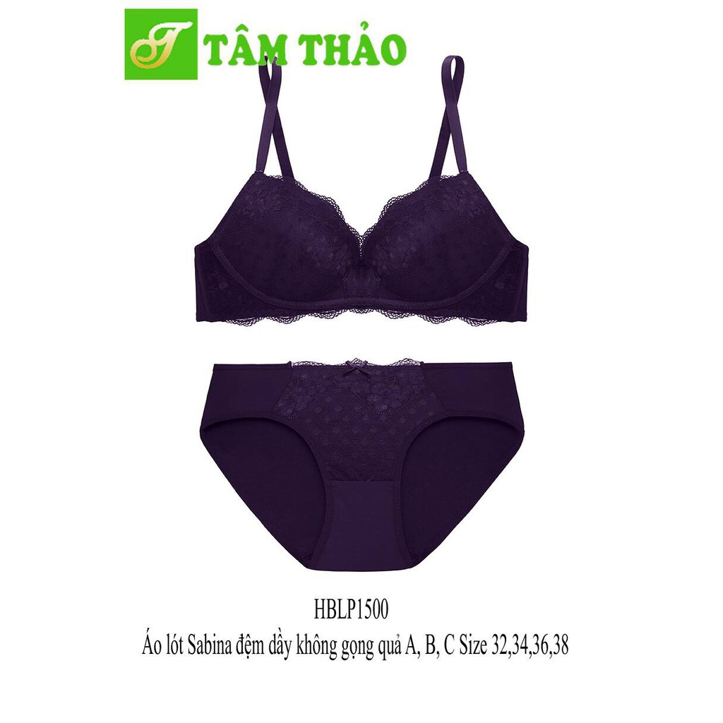 HBLP1500 - áo lót cao cấp Thái Lan Sabina đệm dầy không gọng ren