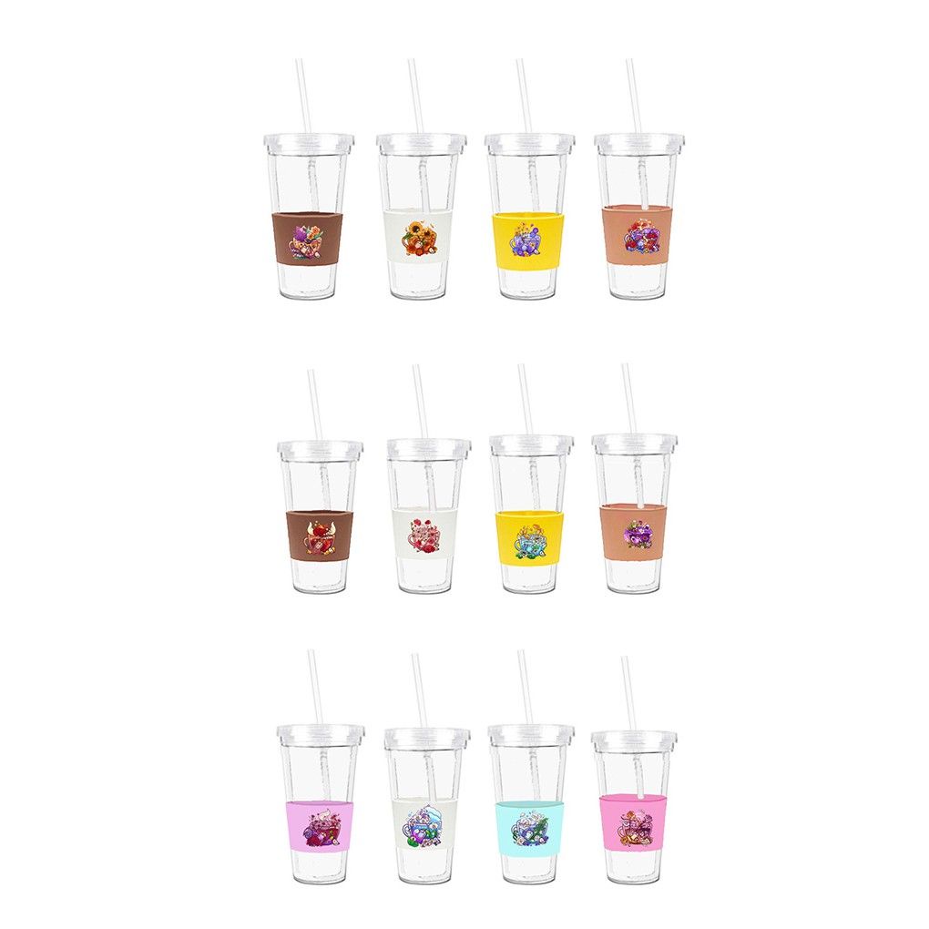 Cốc 2 lớp 12 cung hoàng đạo C2DI38 giữ nhiệt cute dễ thương hoạt hình thần tượng