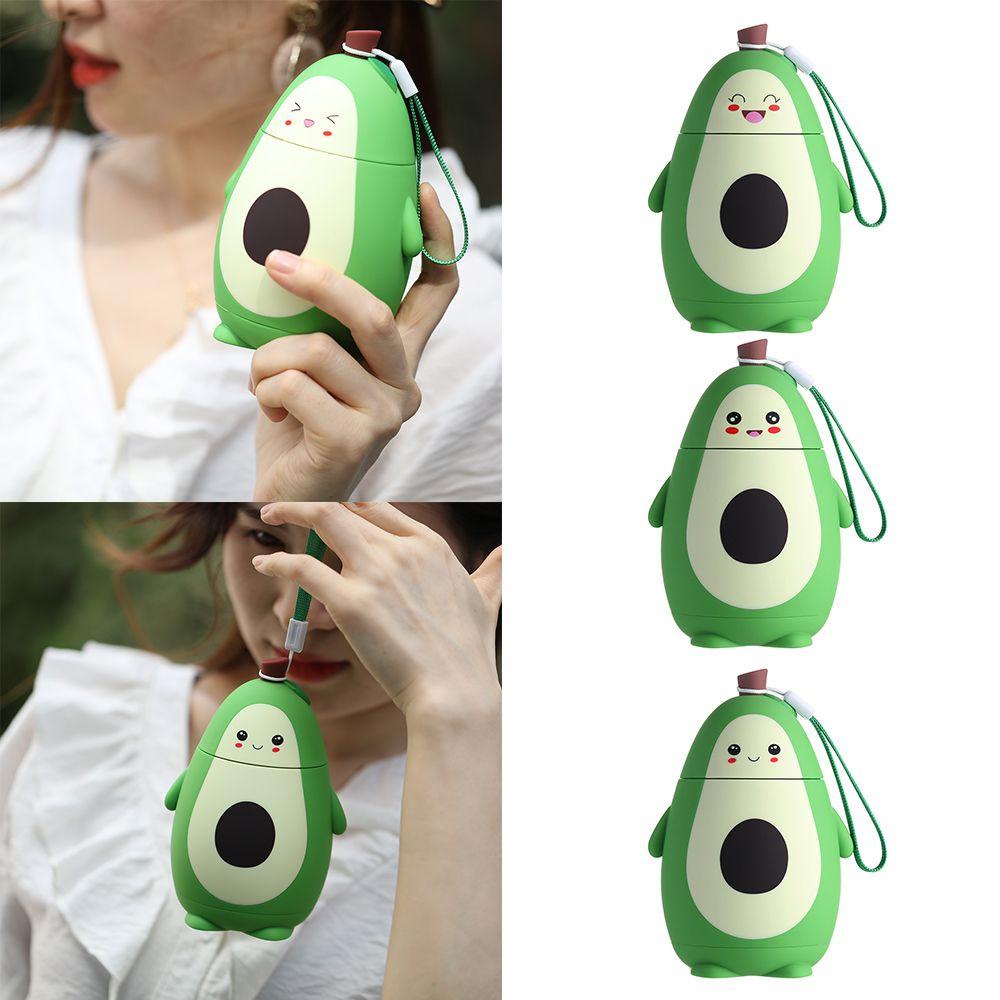 JANE Bình Nước Hai Lớp Họa Tiết Quả Bơ Hoạt Hình 280ML