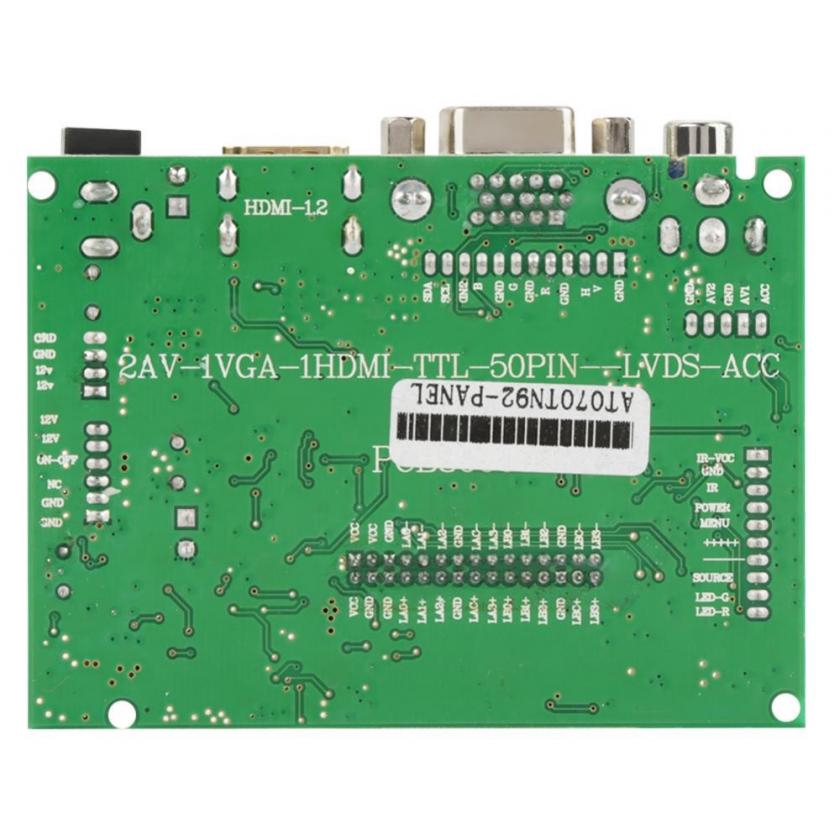 Bảng mạch chuyển hồi HDMI VGA 2AV cho màn hình LCD 7inch AT070TN92 800x480