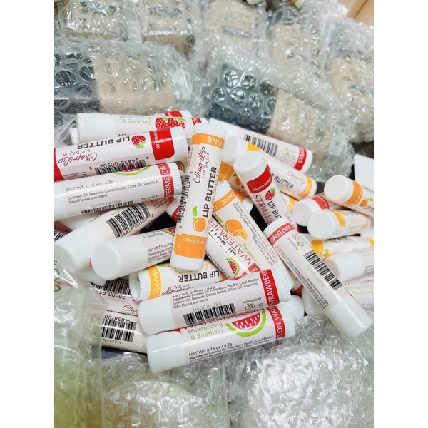 Dưỡng Môi trái cây, Son dưỡng không màu, Dưỡng Mềm môi hương trái cây Lip Butter Chap Lip, Hàng Mỹ chính hãng