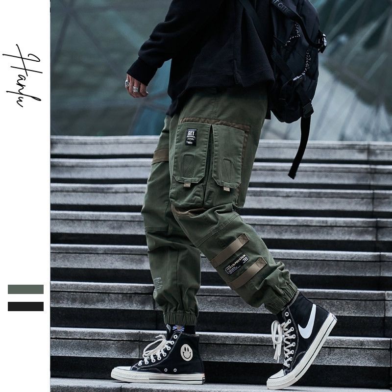 Quần jogger nam kaki túi hộp Aolang Green A5135