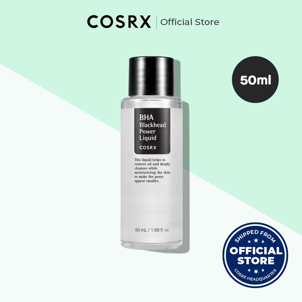 Nước cân bằng COSRX BHA hỗ trợ làm giảm mụn đầu đen 50ml/ 100ml - ĐEN
