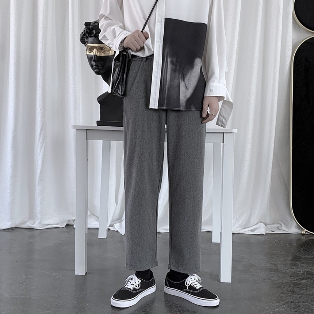 [ HÀNG QUẢNG CHÂU] Quần vải Hàn Quốc cao cấp dáng rộng | BigBuy360 - bigbuy360.vn