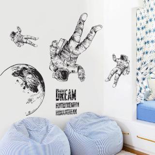 Miếng Dán Tường Vinyl Hình Phi Hành Gia