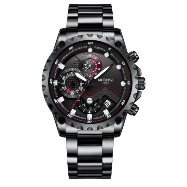 Đồng hồ nam dây thép đặc 6 kim cao cấp Nibosi 2322 (fullbox, bảo hành 12 tháng) | BigBuy360 - bigbuy360.vn