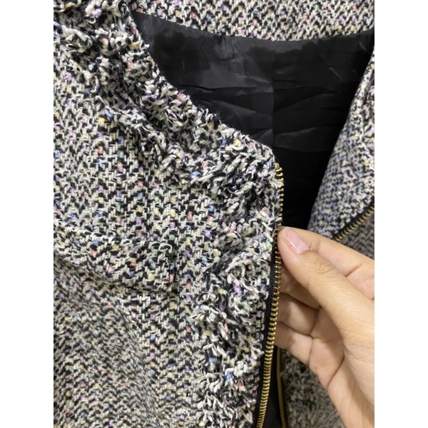 Dạ tweed Nhật 2hand lẩy sợi like new
