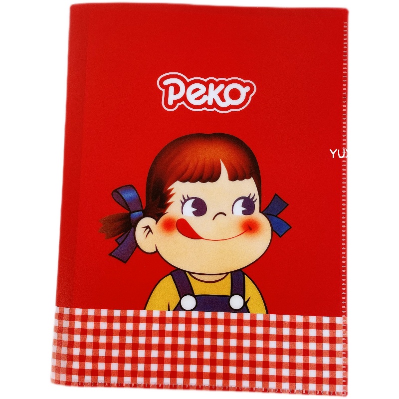 Fujiya Milk Girl Limited Japan ts-fa Limited A4 Folder 6+1 File L-shaped Storage Bag