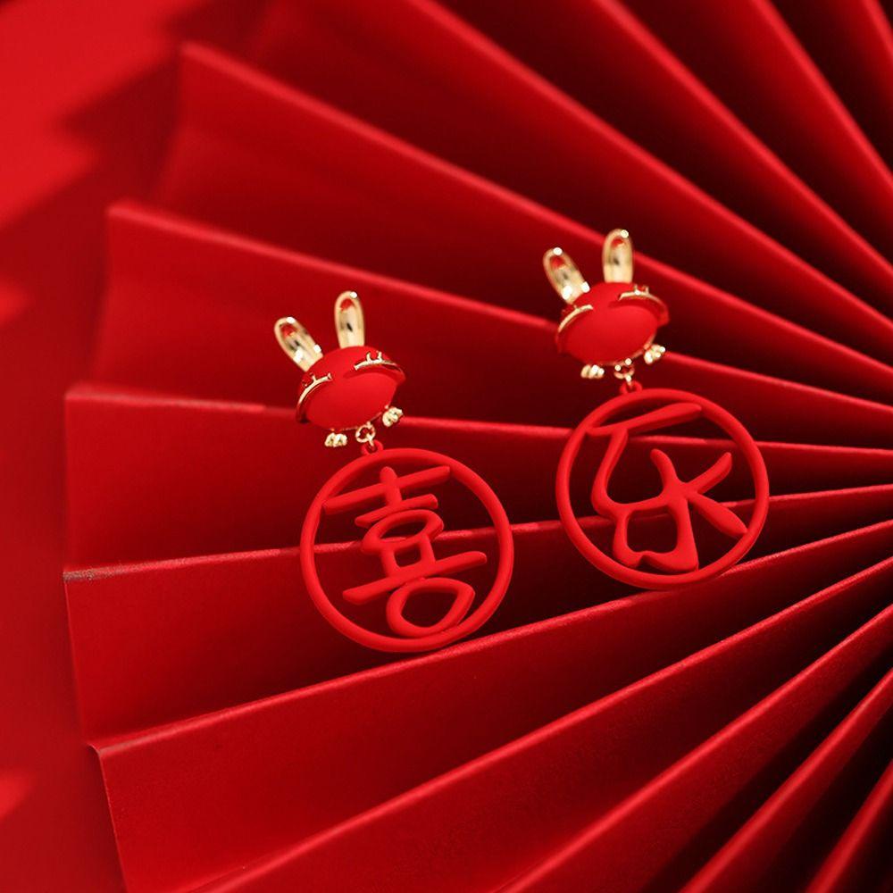 Bông Tai Hình Thỏ Dễ Thương Sang Trọng Cho Nữ