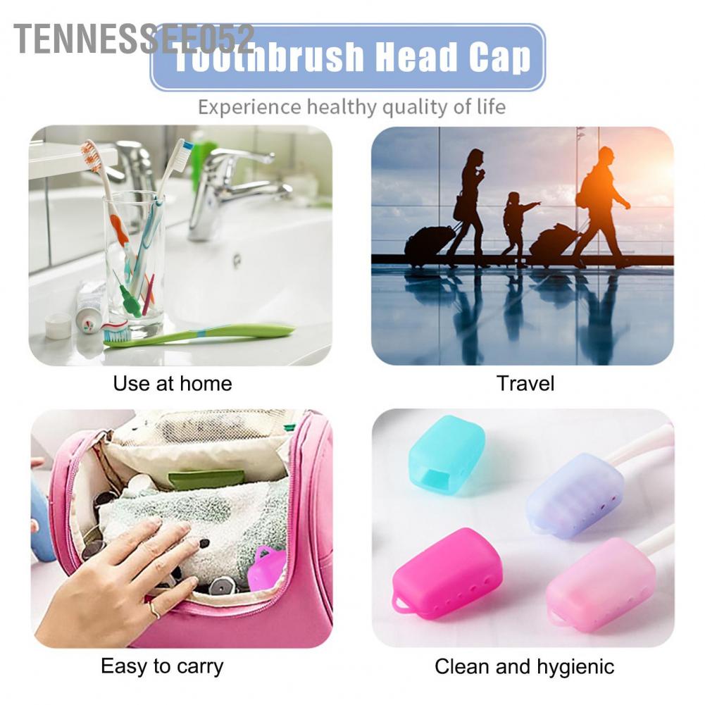 Tennessee052 Silicone Toothbrush Head Cover Electric Protective Cap for Home Travel Camping
