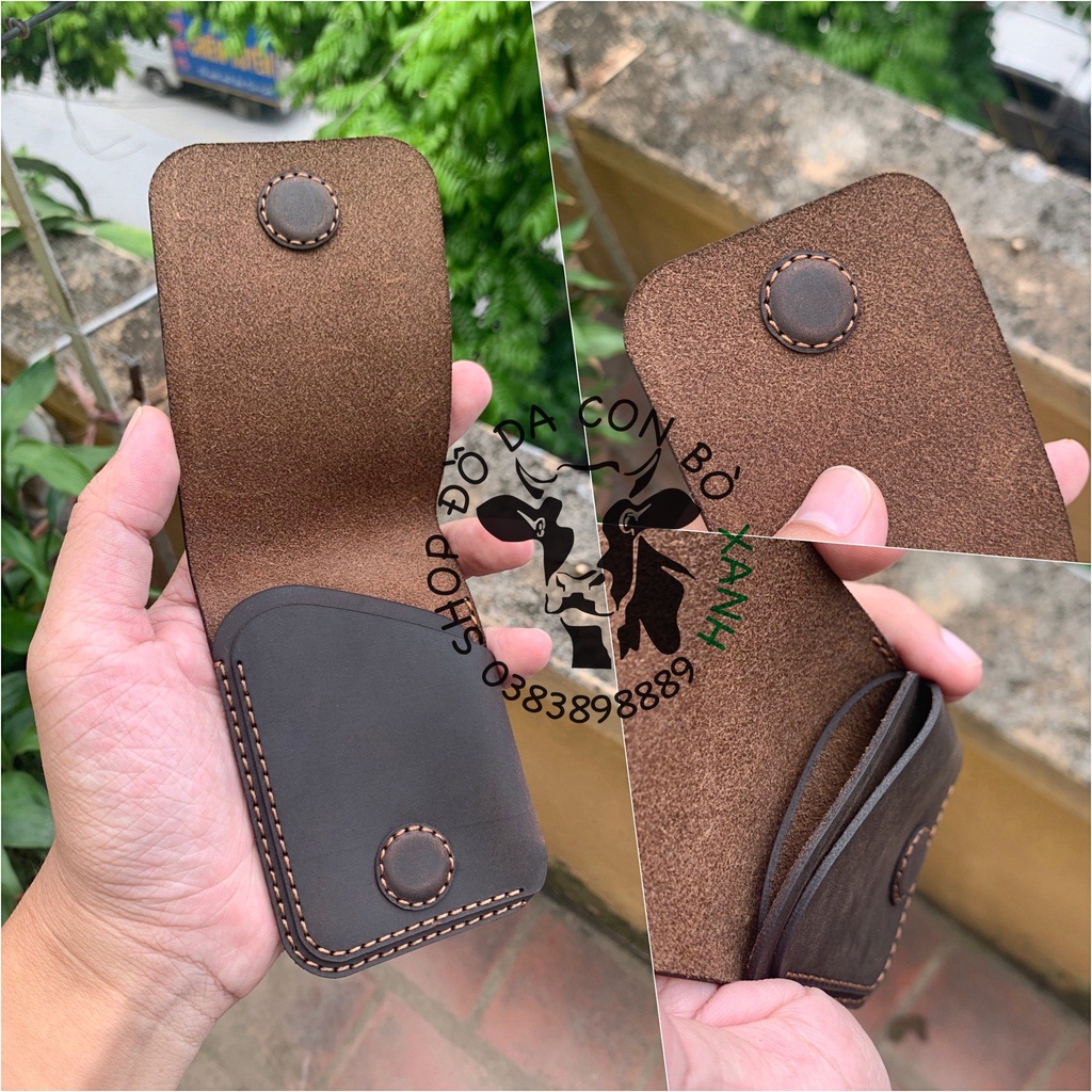 Ví Sen da bò thật handmade