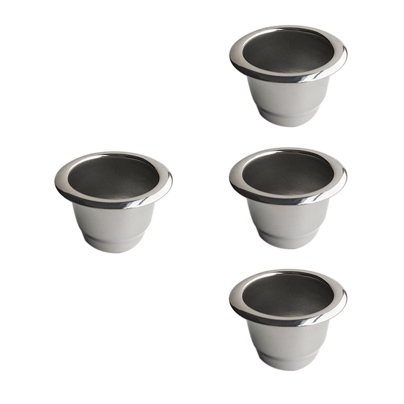 Set 4 Cốc Lọc Cà Phê Bằng Thép Không Gỉ Có Thể Tái Sử Dụng