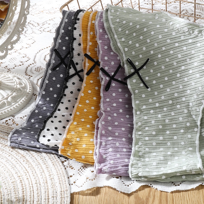 Quần Lót LEOSOXS Cotton Lưng Vừa Họa Tiết Chấm Bi Dễ Thương Phong Cách Nhật Bản Cho Nữ | BigBuy360 - bigbuy360.vn