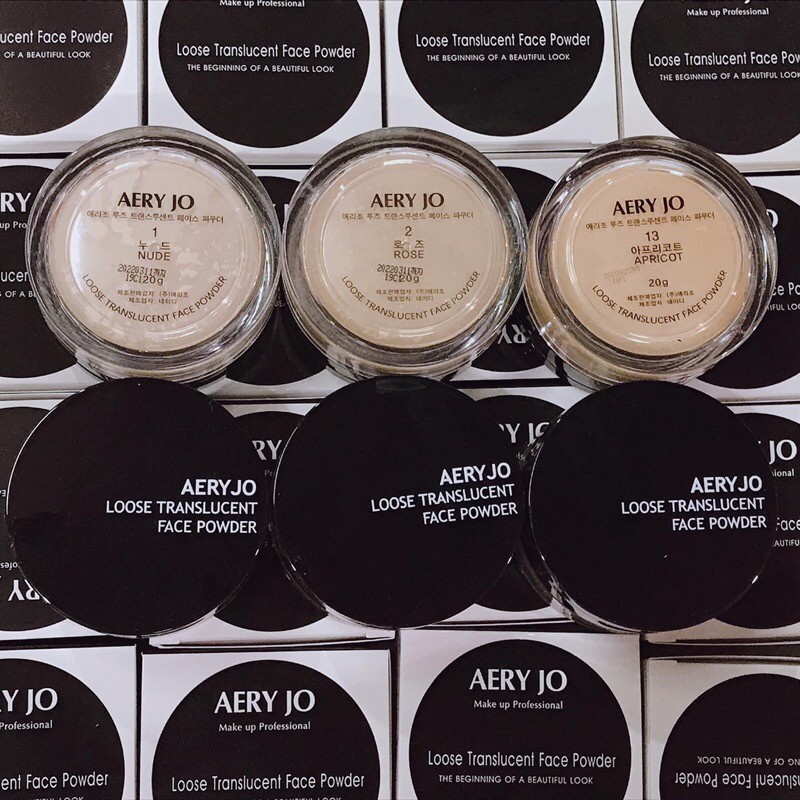 PHẤN PHỦ BỘT CHE KHUYẾT ĐIỂM AERY JO LOOSE TRANSLUCENT FACE POWDER 20G CHÍNH HÃNG - 8737