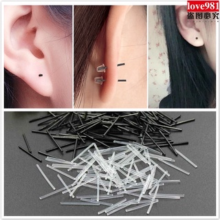 Set 15 Que Khuyên Tai/ Khuyên Tai Bằng Nhựa Chống Nghẽn Thiết Kế Đơn Giản Cá Tính Thời Trang Cho Nam Và Nữ Sinh