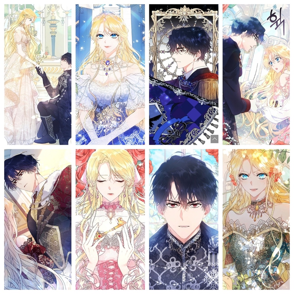 (8 Tấm) Set Poster A4 in hình ÁC NỮ CHỈ LÀ CON RỐI manhua anime chibi treo tường xinh xắn