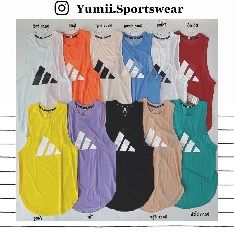Áo Tank Thể Thao Mặc Ngoài Tập Gym Yoga Nữ - Áo Tanktop Ba Lỗ Mặc Ngoài DAS, Chất Lưới Mè Thoáng Mát