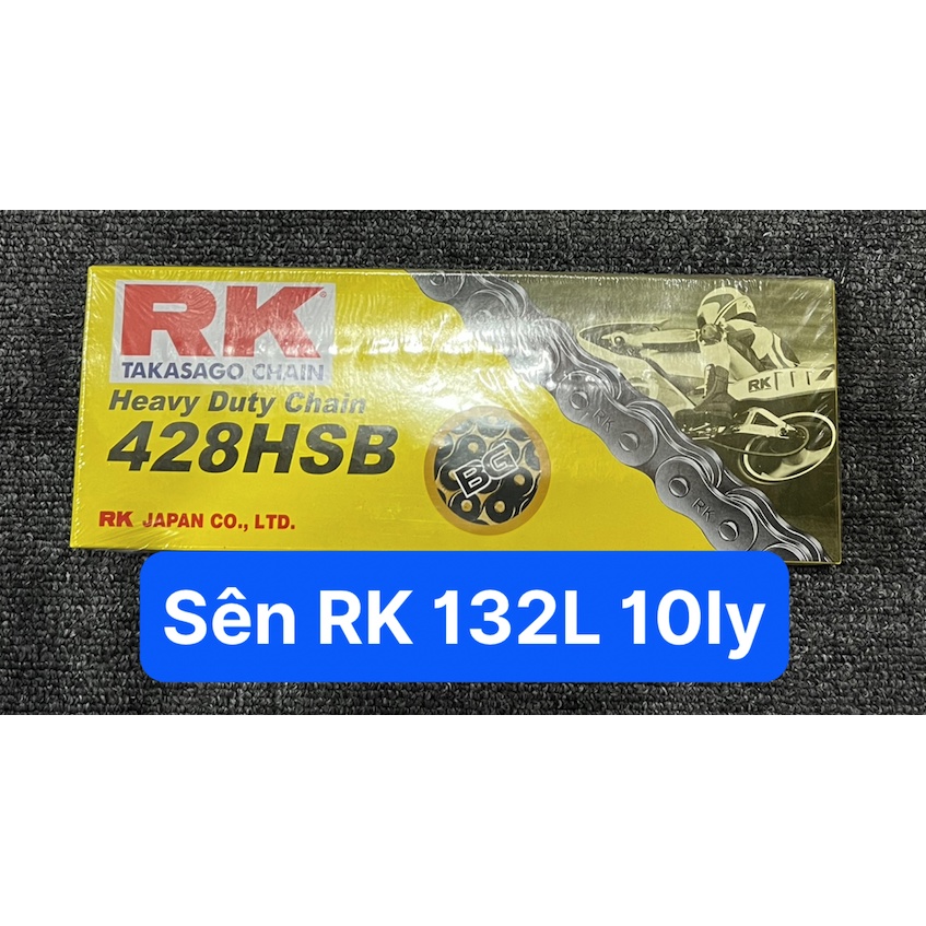 Sên nhật RK vàng đen 132L 9ly, 10 ly chính hãng