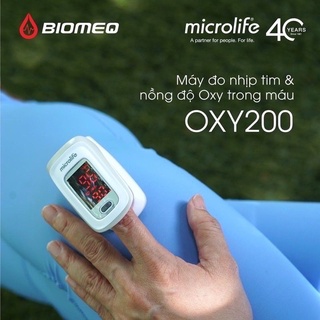 Máy đo nồng độ oxy trong máu Spo2 Microlife chính hãng Thụy Sĩ