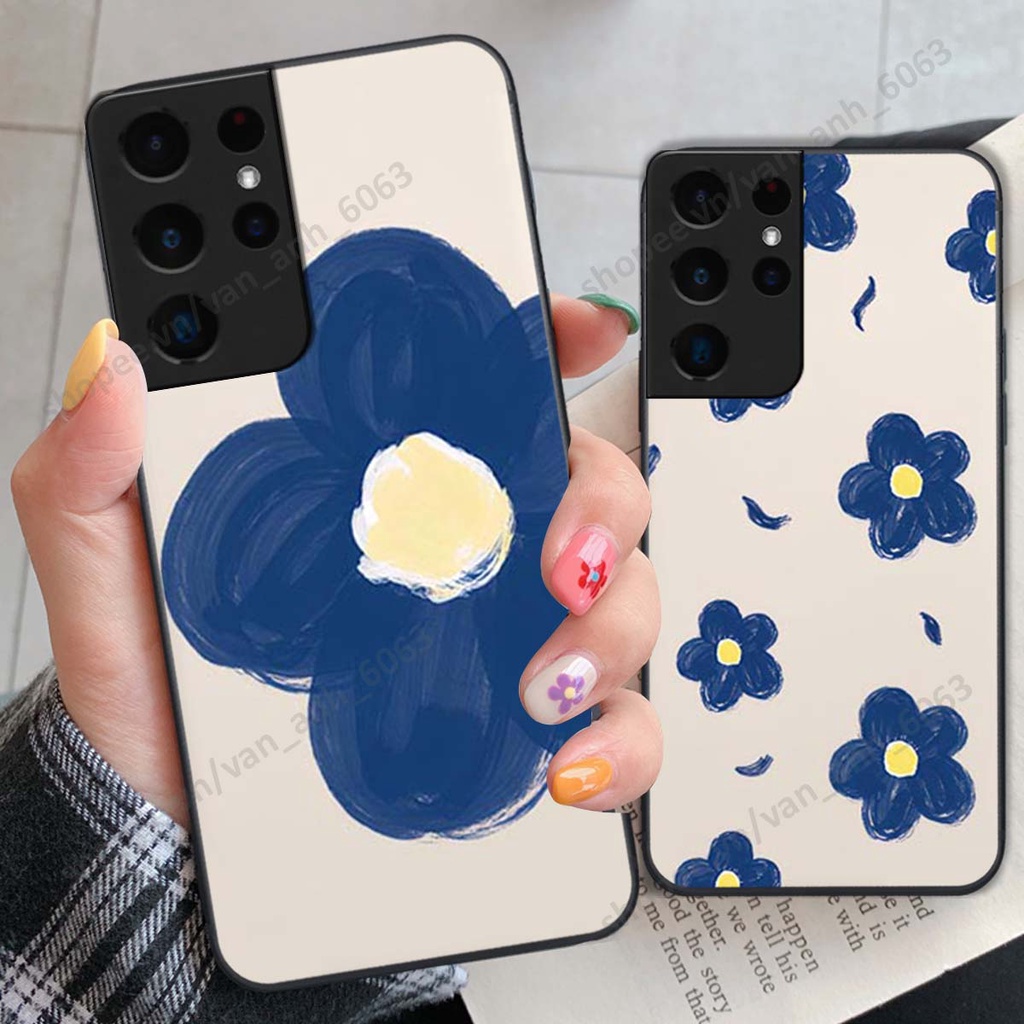 Ốp lưng Samsung S21 Ultra in hình hoa, gấu rich bear nghệ thuật, thời trang