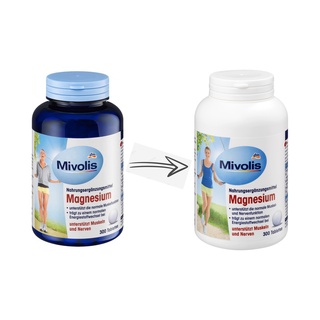 [Hàng chuẩn] Viên uống Mivolis Magnesium lọ 300 viên