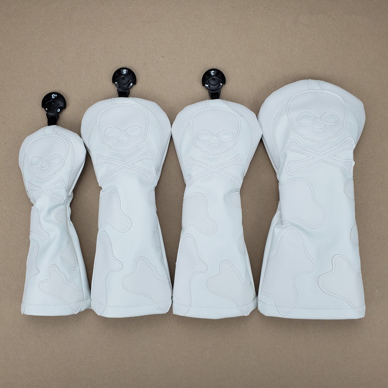 Chất Lượng Cao Màu Đen Đầu Lâu Cá Tính Bộ Câu Lạc Bộ Golf Head Cover Bảo Vệ Bóng Cap Đa Năng Golf Wood cover wYsb