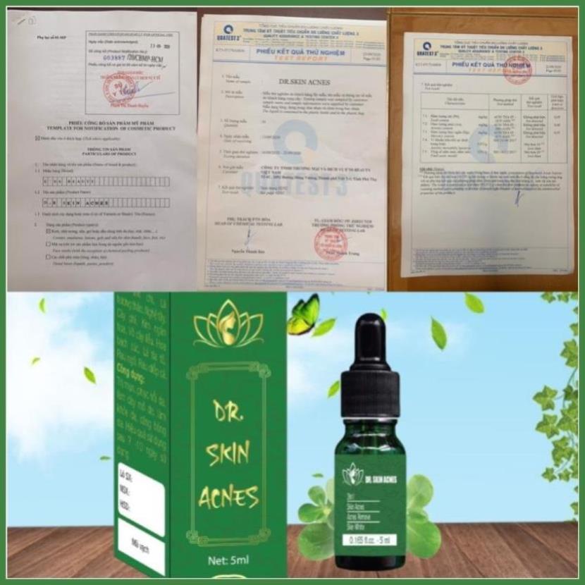 Serum mụn Dr.Skin acnes 5ml đánh bay mụn hết thâm làm mịn da hiệu quả trong 7 ngày